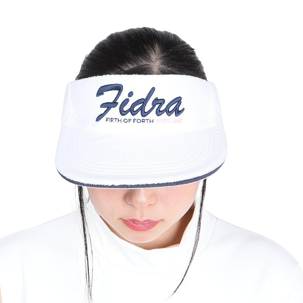 フィドラ（FIDRA）（レディース）ゴルフ パイルバイザー FD5RWD09 WHT