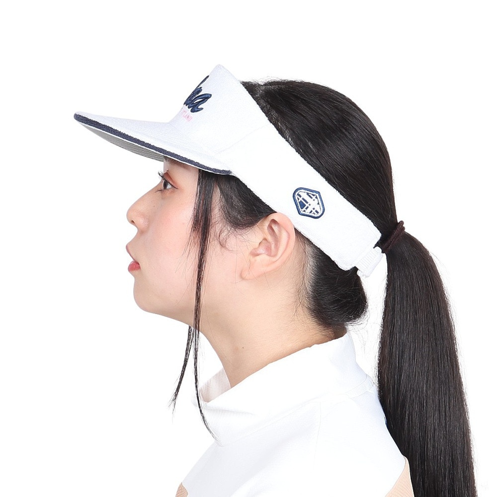 フィドラ（FIDRA）（レディース）ゴルフ パイルバイザー FD5RWD09 WHT
