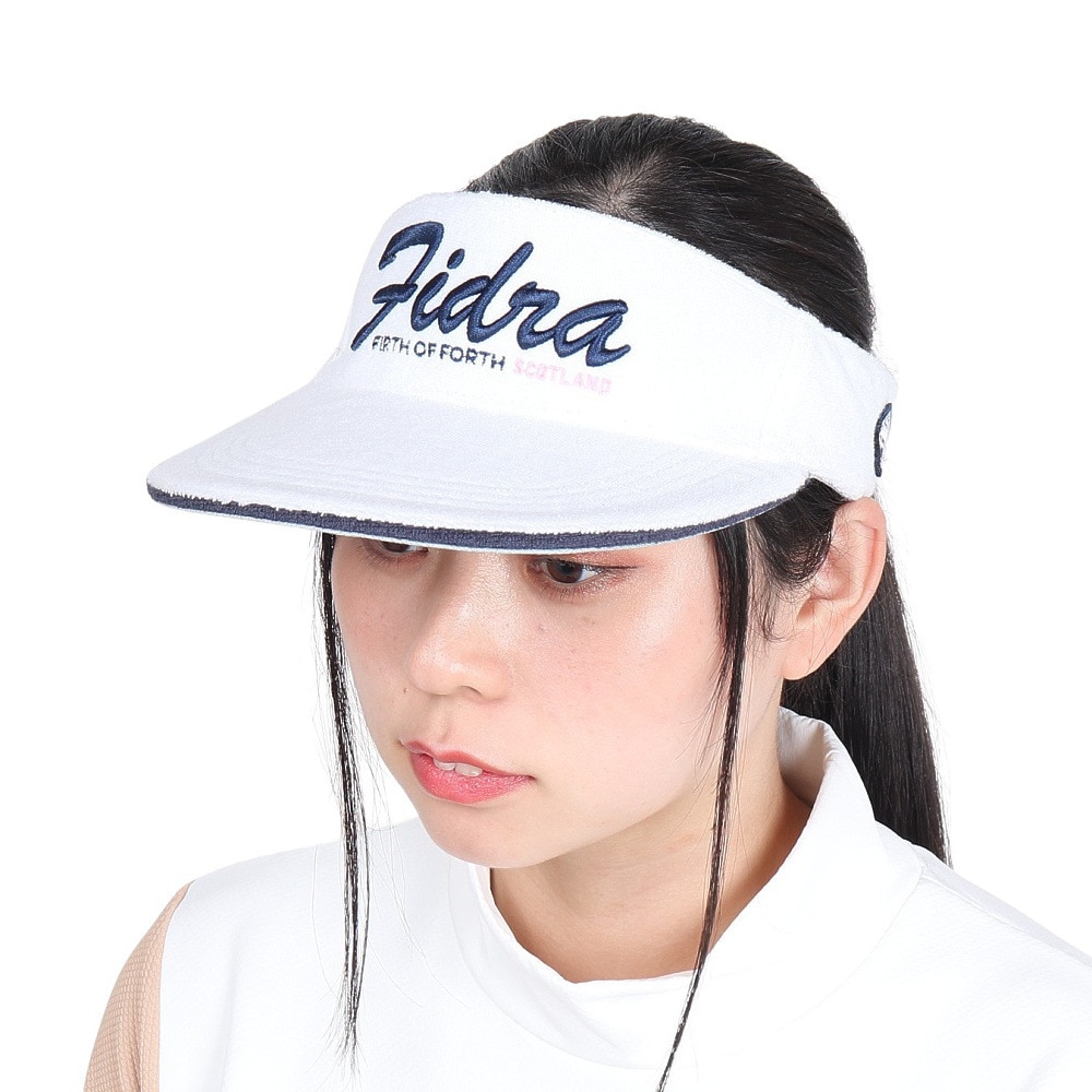 フィドラ（FIDRA）（レディース）ゴルフ パイルバイザー FD5RWD09 WHT