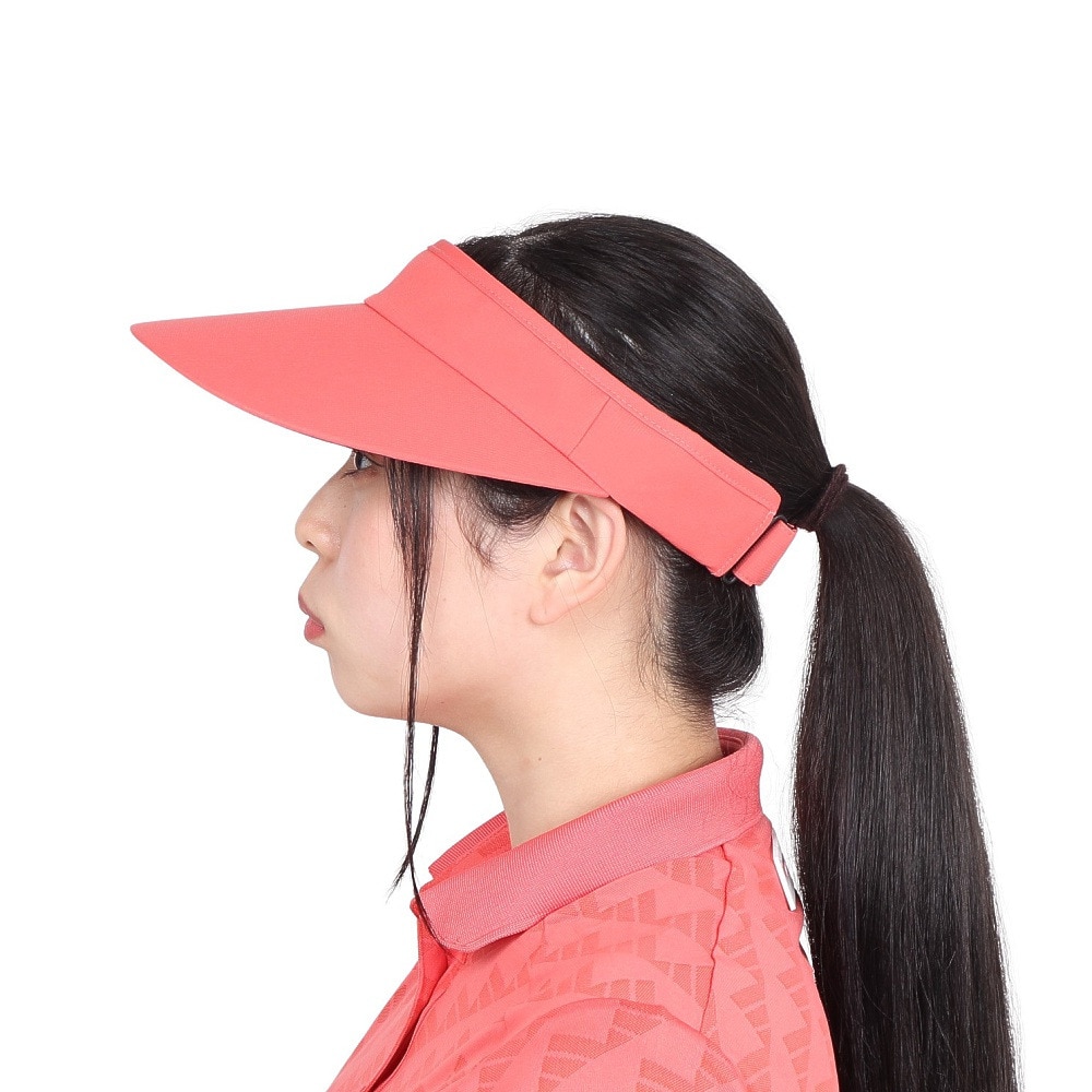 アディダス（adidas）（レディース）ゴルフ ワイドブリムバイザー DKL29-IT8876RED