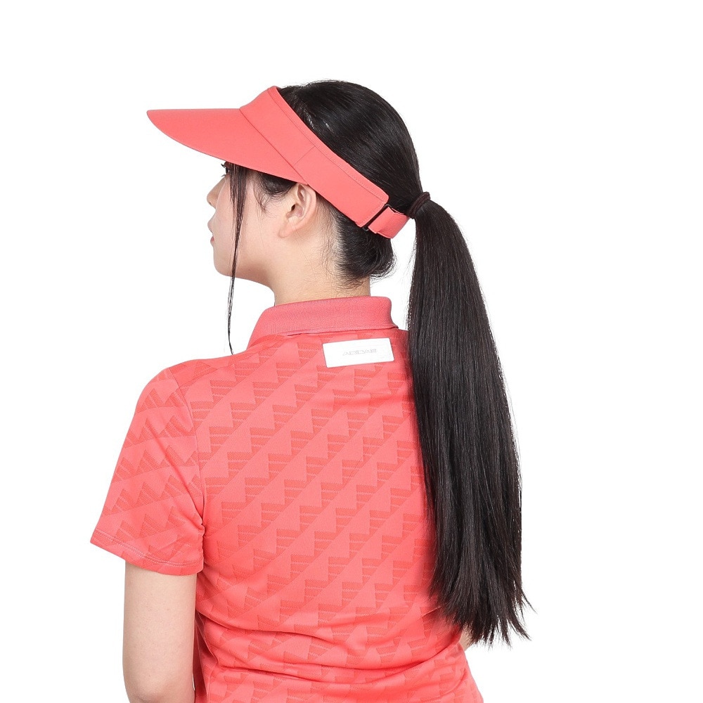 アディダス（adidas）（レディース）ゴルフ ワイドブリムバイザー DKL29-IT8876RED