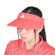 アディダス（adidas）（レディース）ワイドブリムバイザー DKL29-IT8876RED