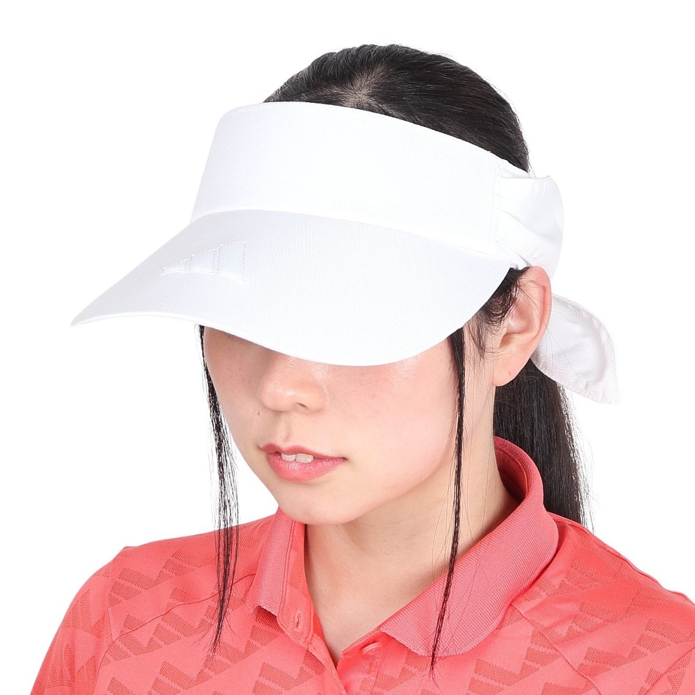 アディダス（adidas）（レディース）ゴルフ スリーストライプス リボンバイザー IKK39-IK9750W