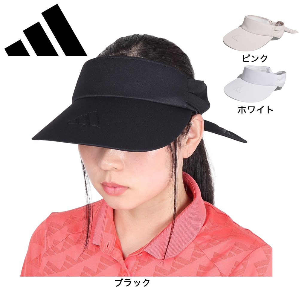 アディダス（adidas）（レディース）スリーストライプス リボンバイザー IKK39-IK9752BEG