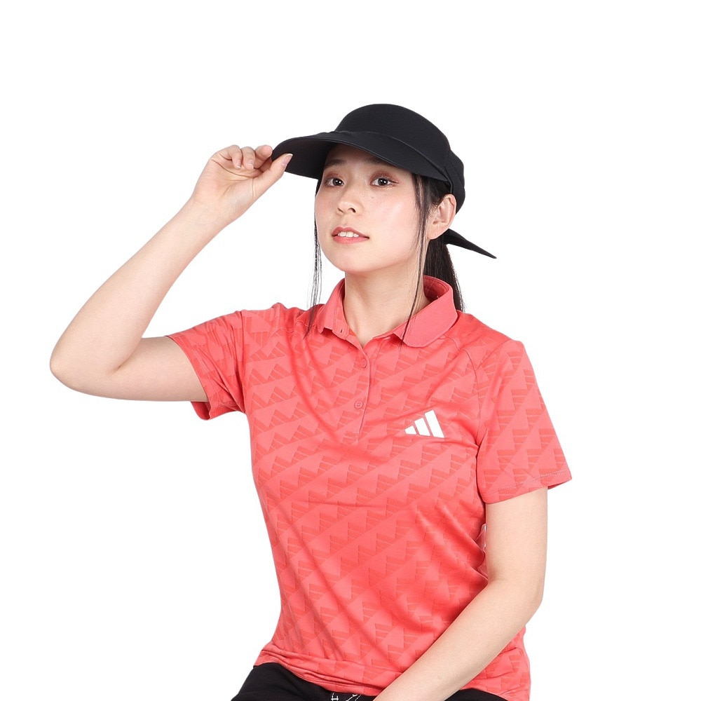 アディダス（adidas）（レディース）ゴルフ スリーストライプス リボンバイザー IKK39-IK9751BK