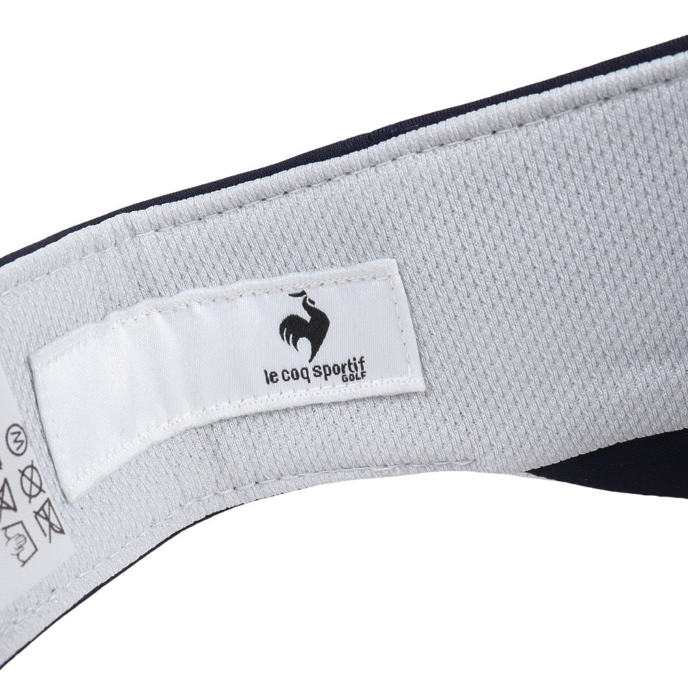 ルコックスポルティフ（lecoqsportif）（レディース）ゴルフ ロゴパイピングサンバイザー QGCXJC52 NV00