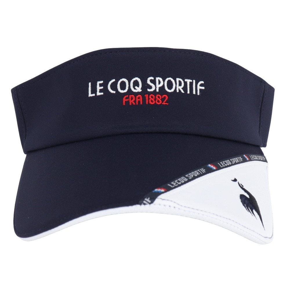 ルコックスポルティフ（lecoqsportif）（レディース）ゴルフ ロゴパイピングサンバイザー QGCXJC52 NV00