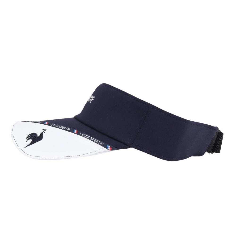 ルコックスポルティフ（lecoqsportif）（レディース）ゴルフ ロゴパイピングサンバイザー QGCXJC52 NV00