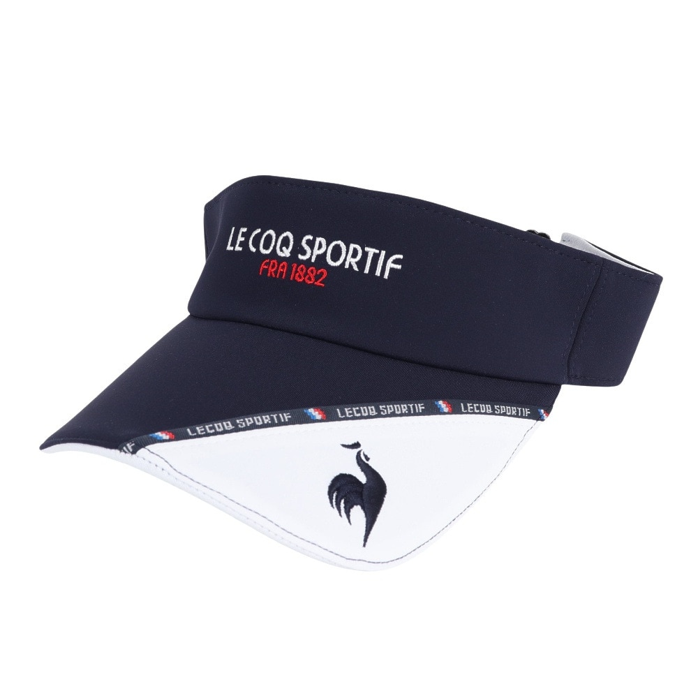ルコックスポルティフ（lecoqsportif）（レディース）ゴルフ ロゴパイピングサンバイザー QGCXJC52 NV00