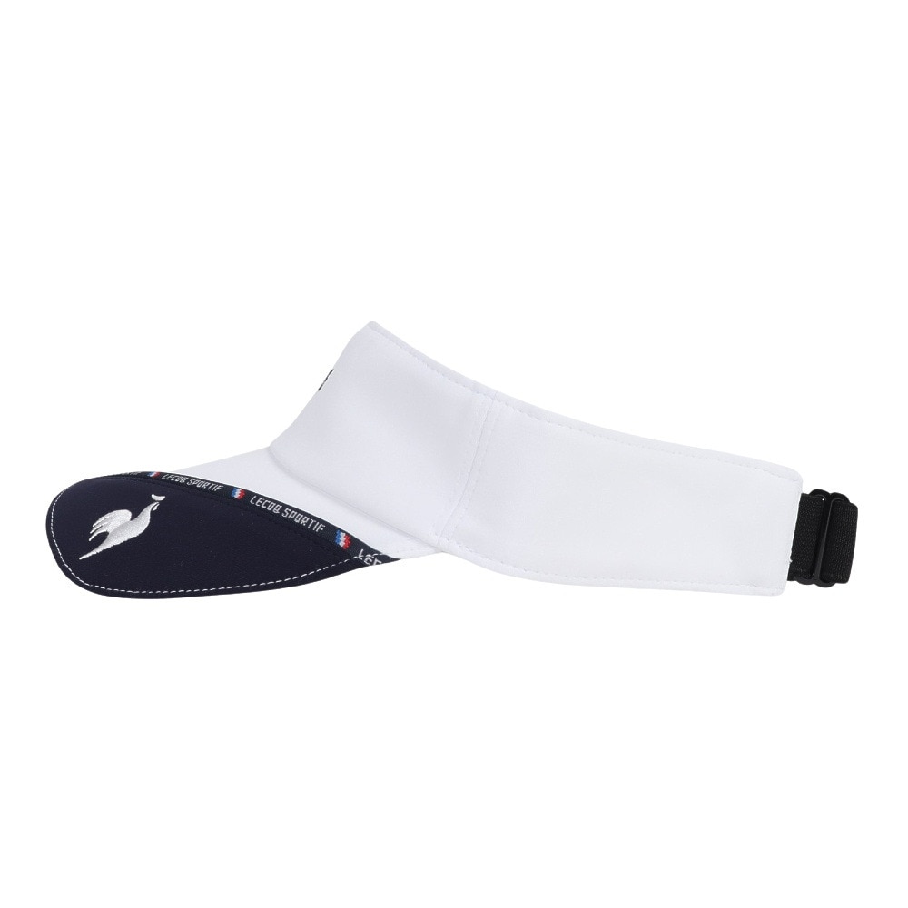 ルコックスポルティフ（lecoqsportif）（レディース）ゴルフ ロゴパイピングサンバイザー QGCXJC52 WH00