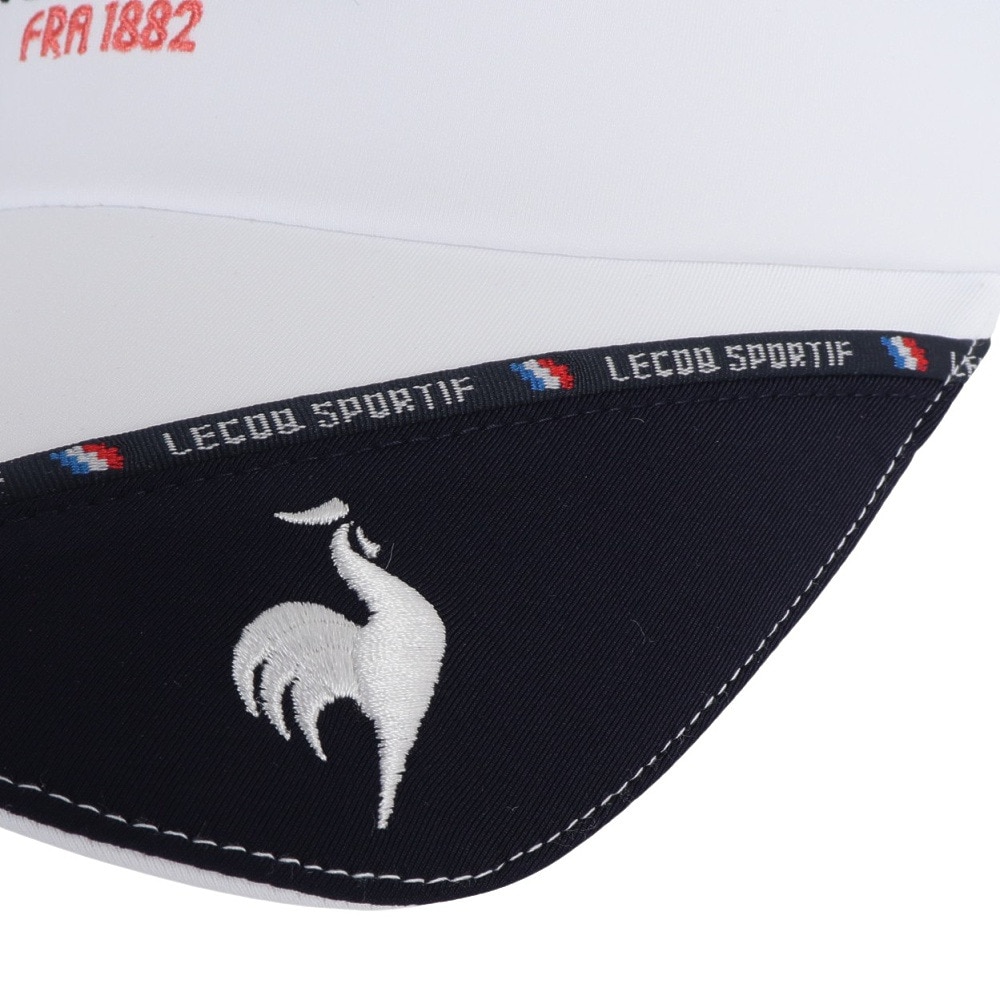 ルコックスポルティフ（lecoqsportif）（レディース）ゴルフ ロゴパイピングサンバイザー QGCXJC52 WH00