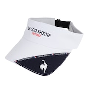 ルコックスポルティフ（lecoqsportif）（レディース）ロゴパイピングサンバイザー QGCXJC52 WH00