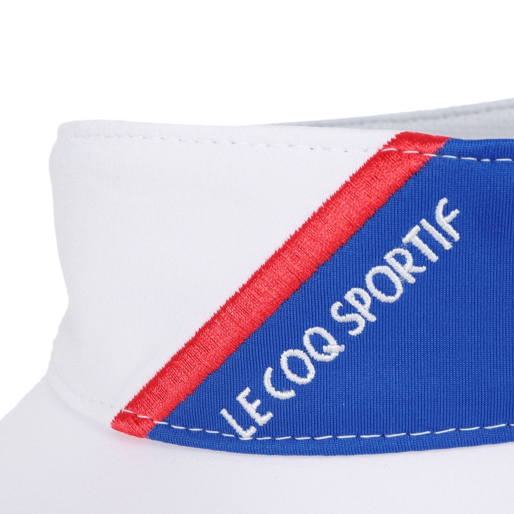 ルコックスポルティフ（lecoqsportif）（レディース）ゴルフ シーズンモチーフ 切り替えサンバイザー QGCXJC54 WH00