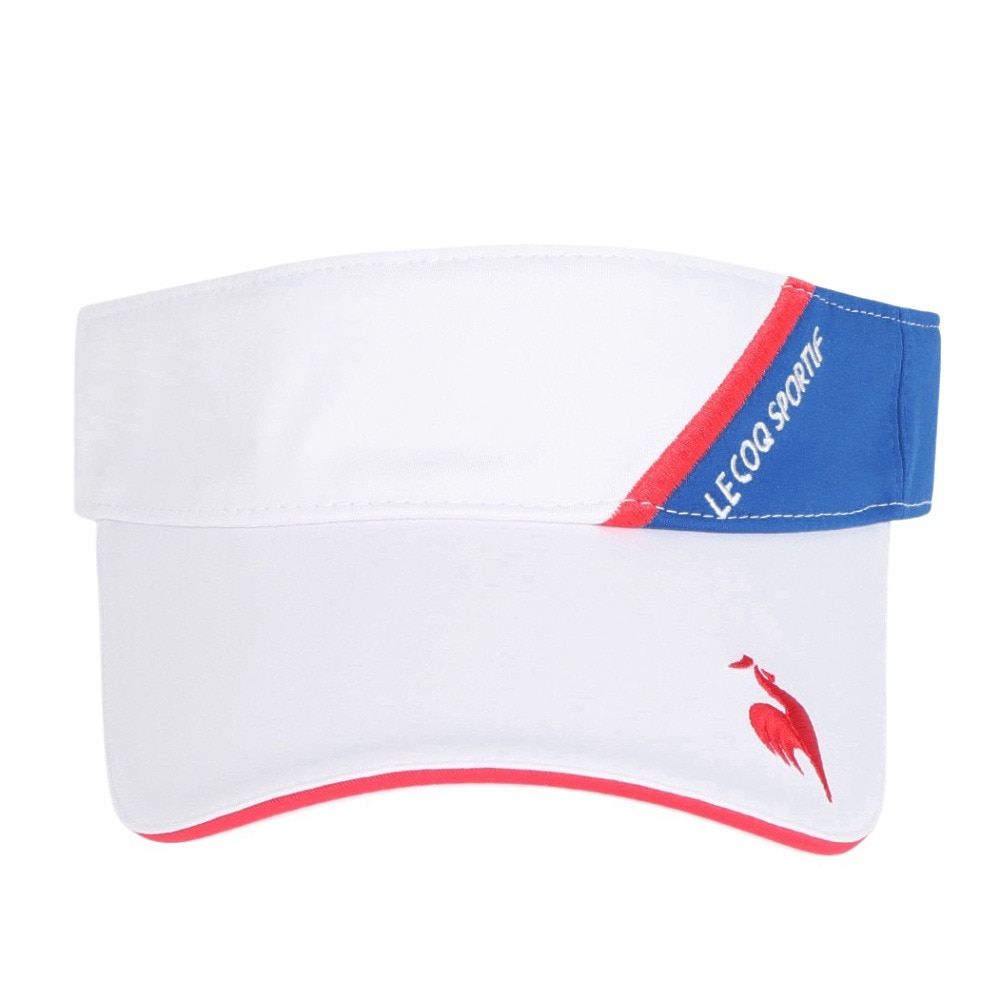 ルコックスポルティフ（lecoqsportif）（レディース）ゴルフ シーズンモチーフ 切り替えサンバイザー QGCXJC54 WH00