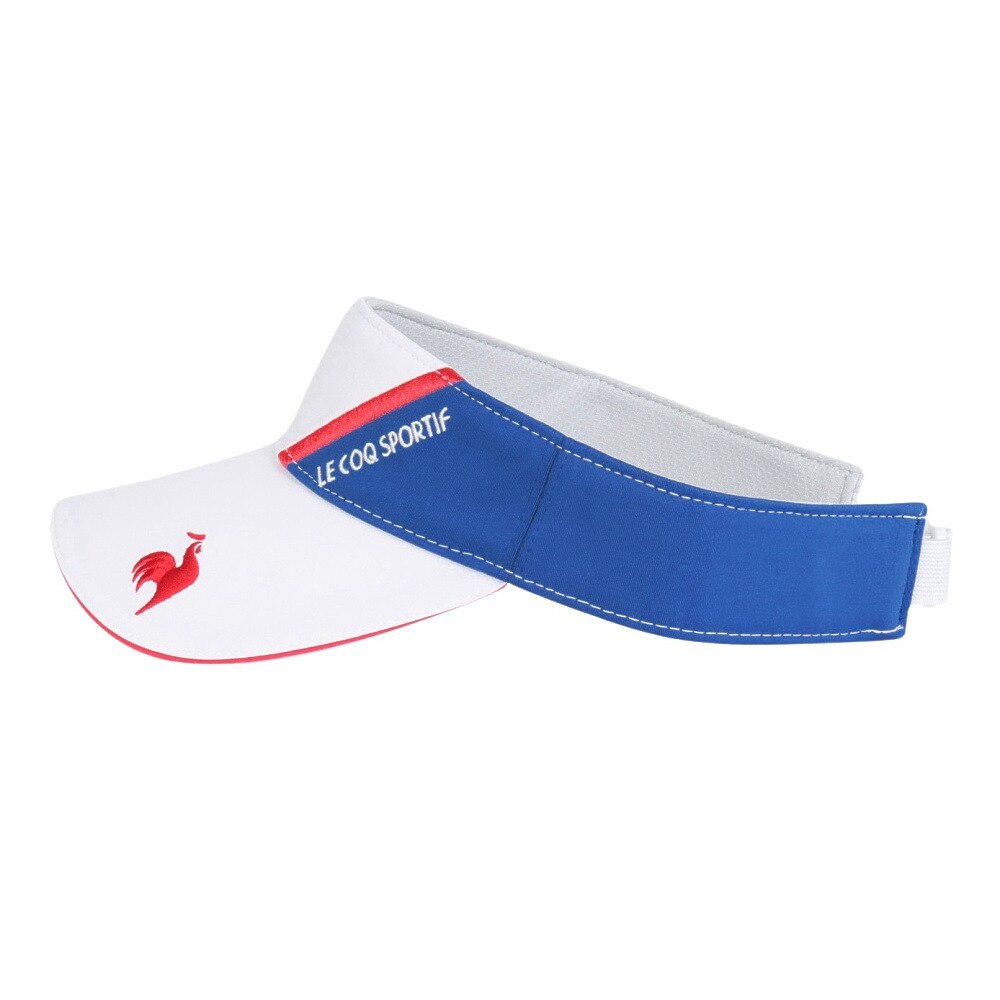 ルコックスポルティフ（lecoqsportif）（レディース）ゴルフ シーズンモチーフ 切り替えサンバイザー QGCXJC54 WH00