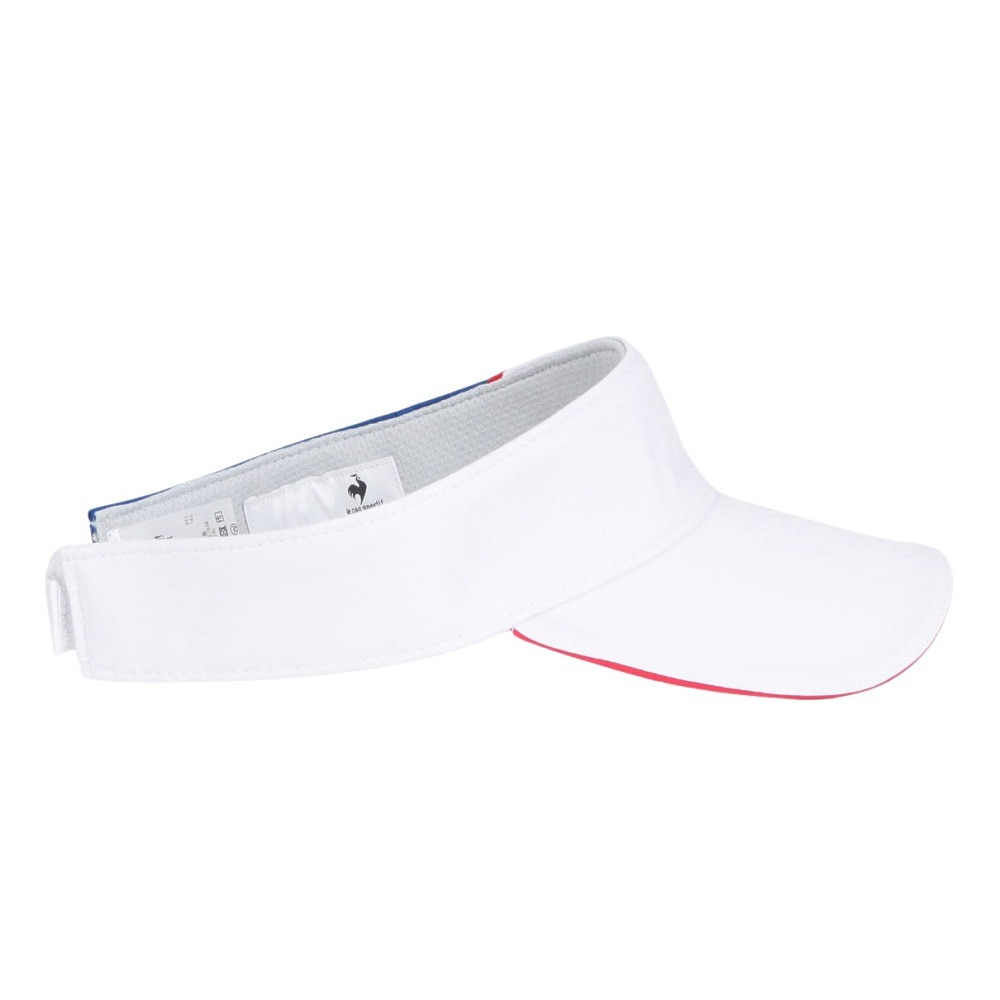 ルコックスポルティフ（lecoqsportif）（レディース）ゴルフ シーズンモチーフ 切り替えサンバイザー QGCXJC54 WH00