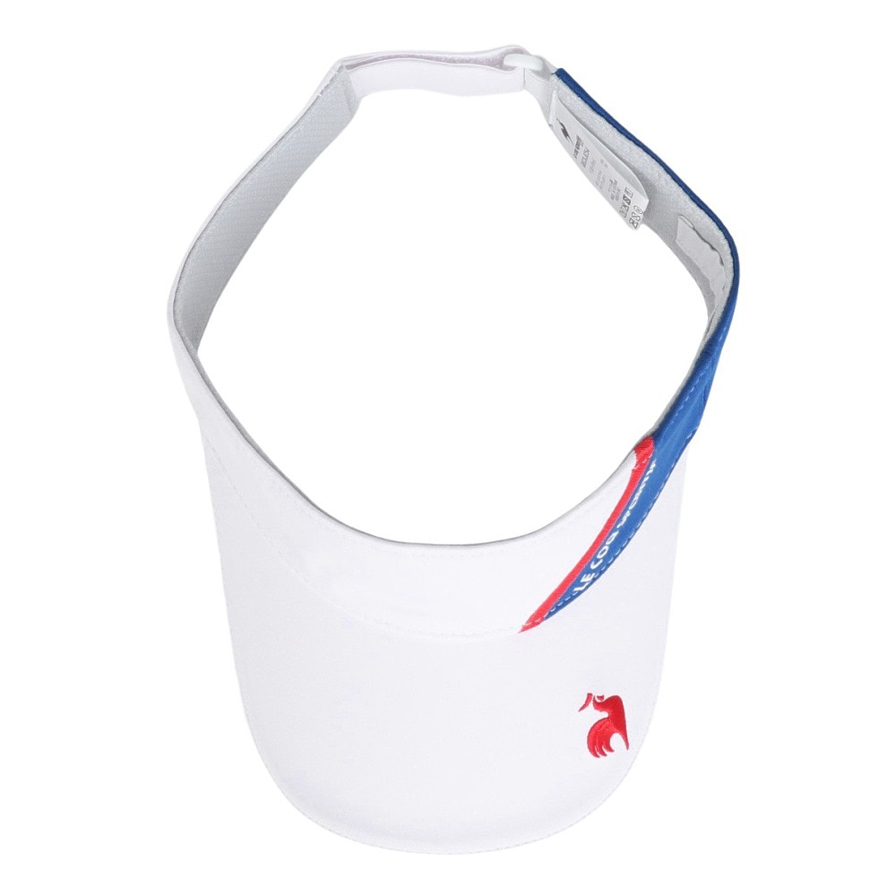 ルコックスポルティフ（lecoqsportif）（レディース）ゴルフ シーズンモチーフ 切り替えサンバイザー QGCXJC54 WH00