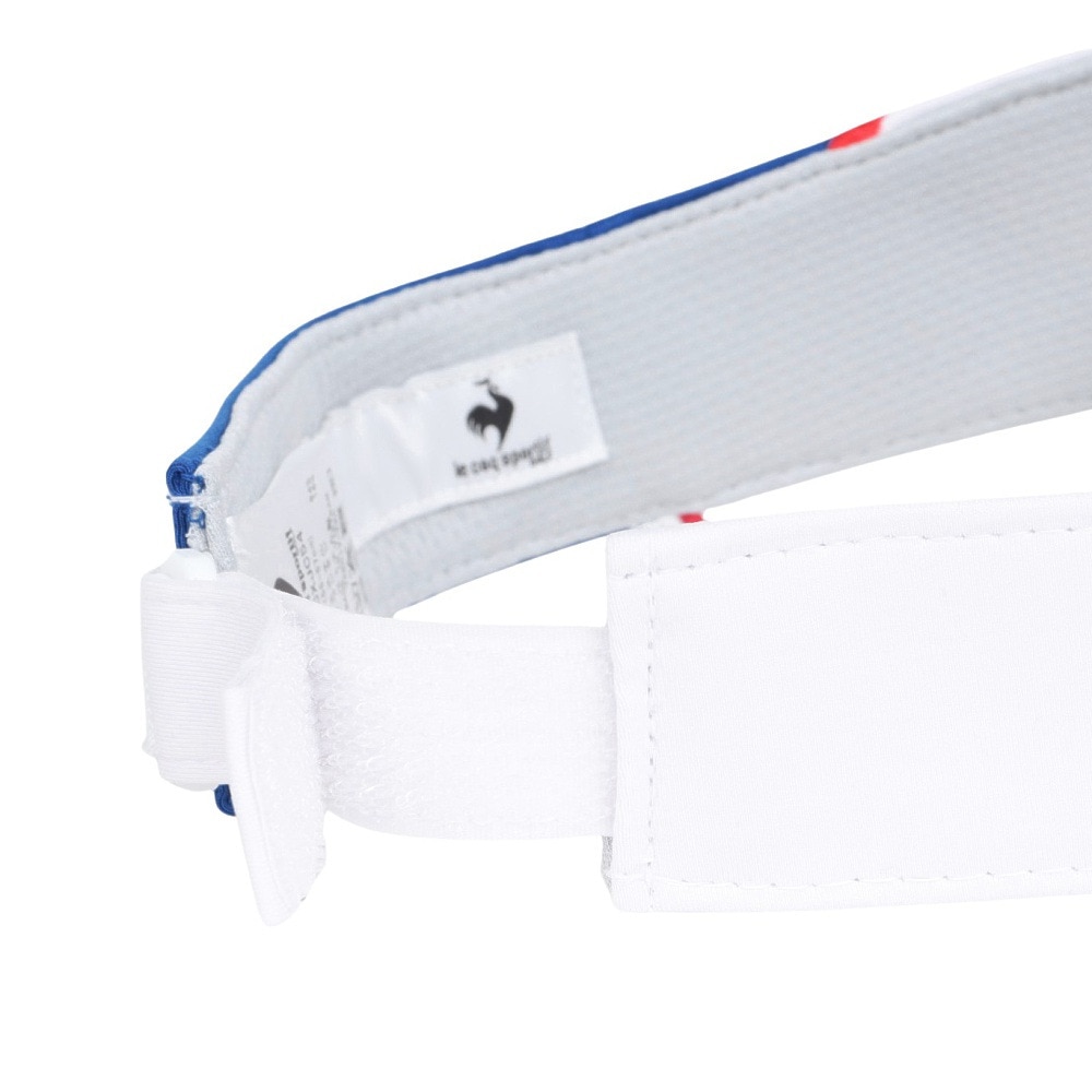 ルコックスポルティフ（lecoqsportif）（レディース）ゴルフ シーズンモチーフ 切り替えサンバイザー QGCXJC54 WH00