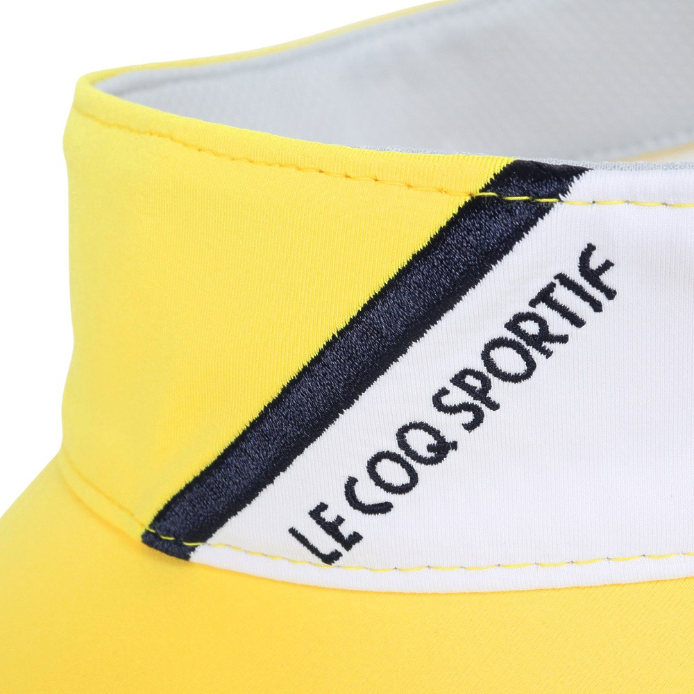ルコックスポルティフ（lecoqsportif）（レディース）ゴルフ シーズンモチーフ 切り替えサンバイザー QGCXJC54 YL00