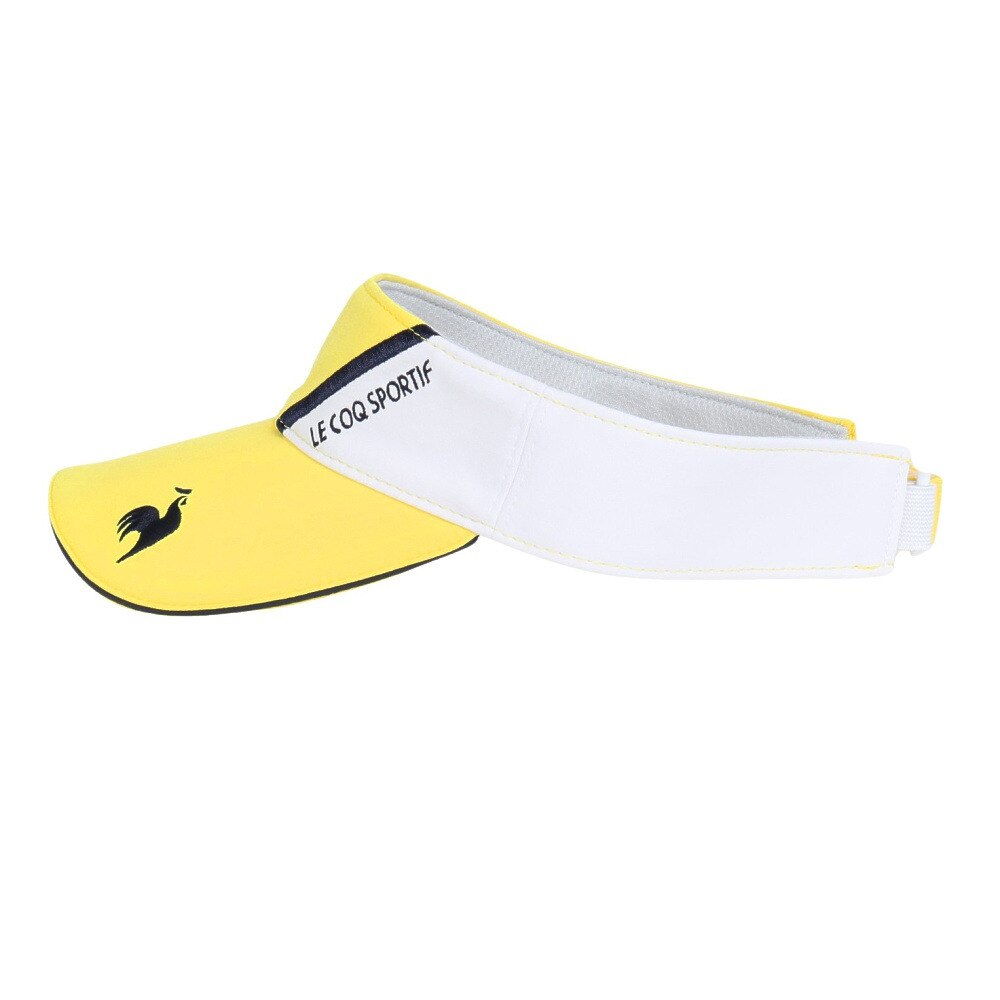 ルコックスポルティフ（lecoqsportif）（レディース）ゴルフ シーズンモチーフ 切り替えサンバイザー QGCXJC54 YL00