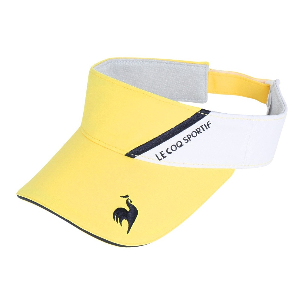 ルコックスポルティフ（lecoqsportif）（レディース）ゴルフ シーズンモチーフ 切り替えサンバイザー QGCXJC54 YL00