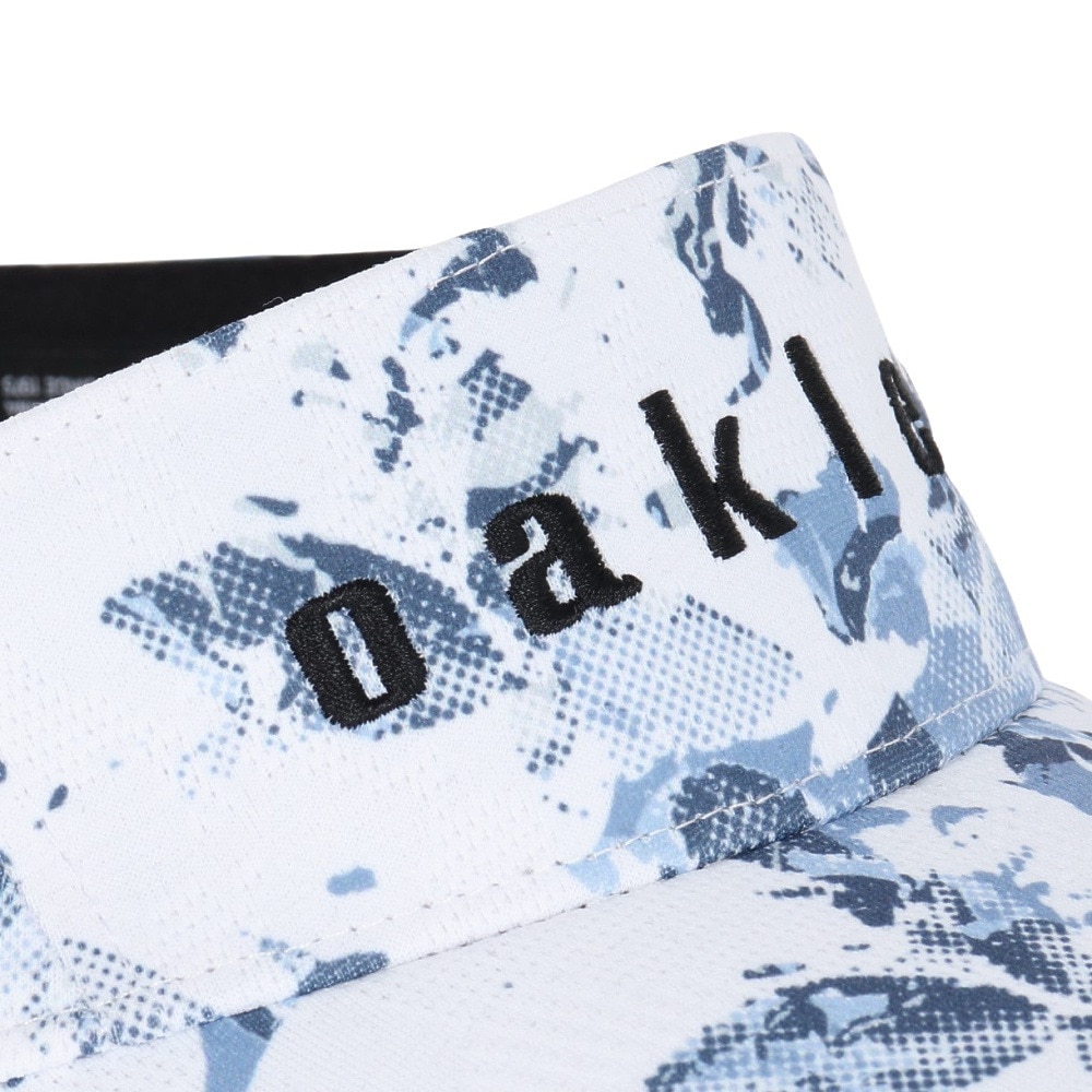 オークリー（OAKLEY）（レディース）ゴルフ 吸汗速乾 接触冷感 Elevate グラフィック サンバイザー 25.0 FOS800066-100