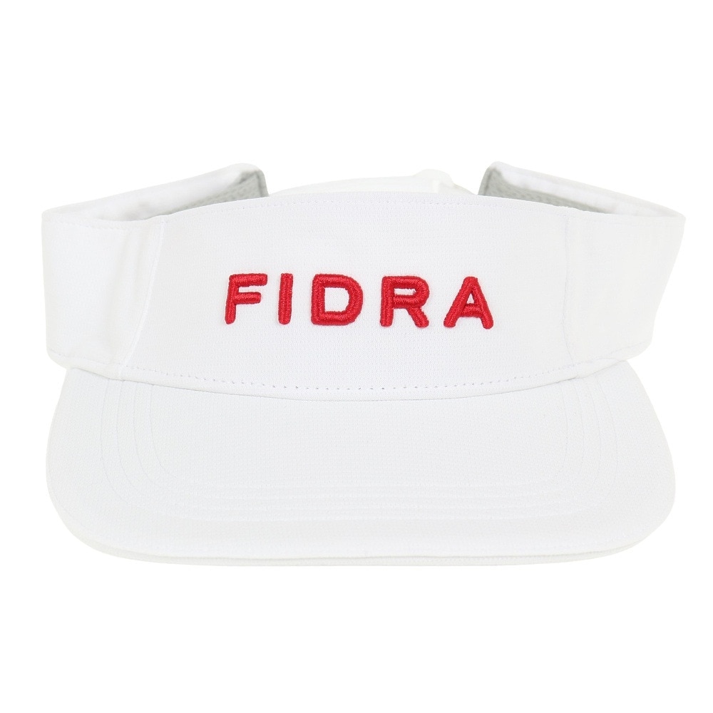 フィドラ（FIDRA）（レディース）ゴルフ 吸汗速乾 接触冷感 ピンメッシュバイザー FD5PWD12 WHT