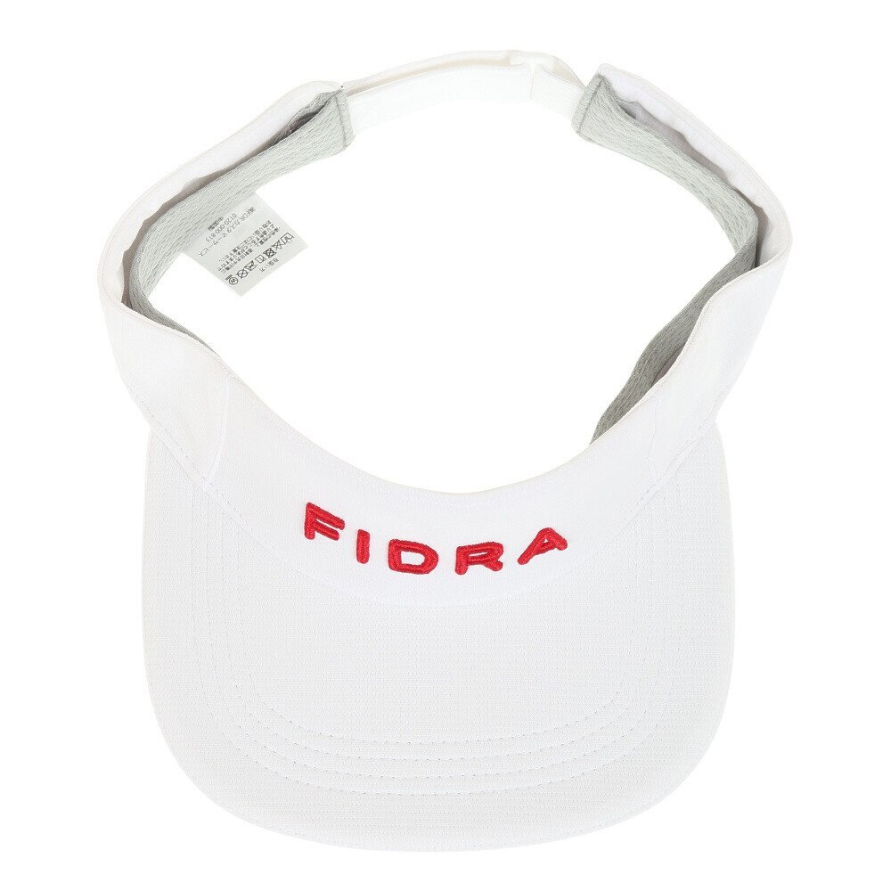 フィドラ（FIDRA）（レディース）ゴルフ 吸汗速乾 接触冷感 ピンメッシュバイザー FD5PWD12 WHT