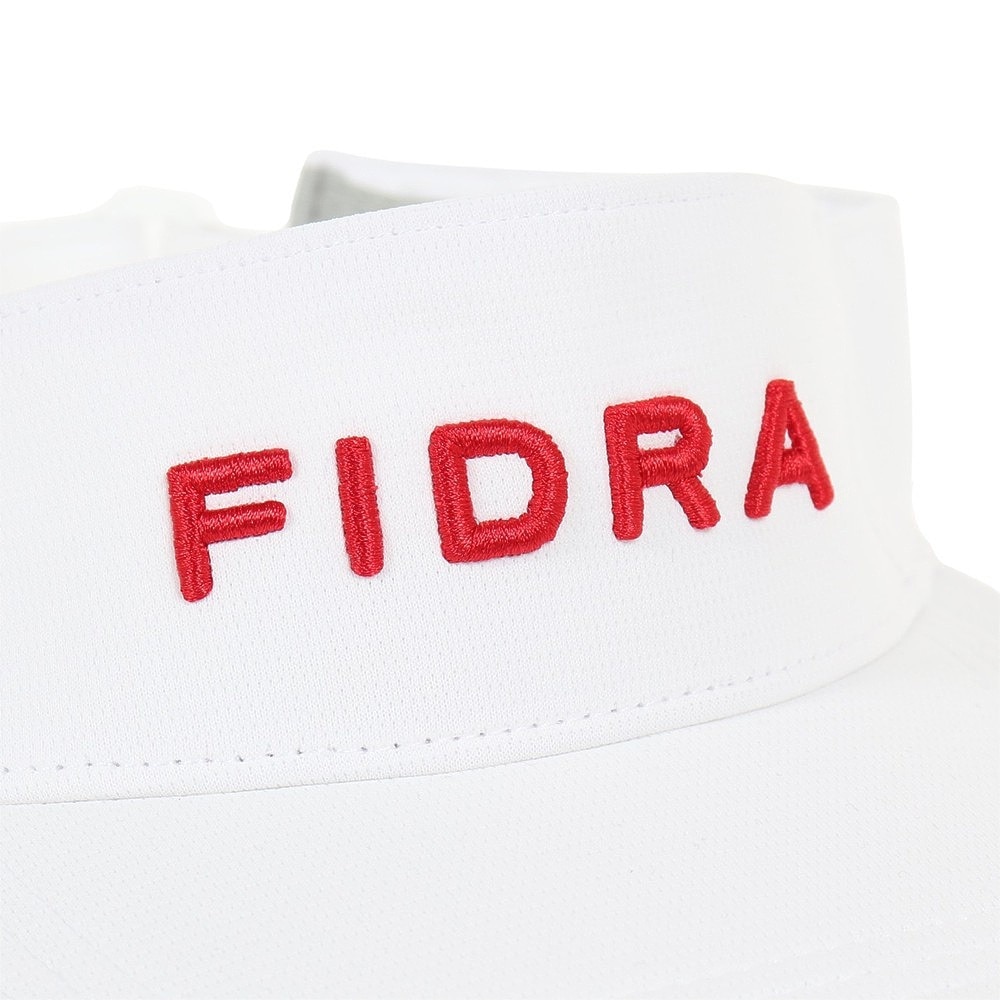 フィドラ（FIDRA）（レディース）ゴルフ 吸汗速乾 接触冷感 ピンメッシュバイザー FD5PWD12 WHT