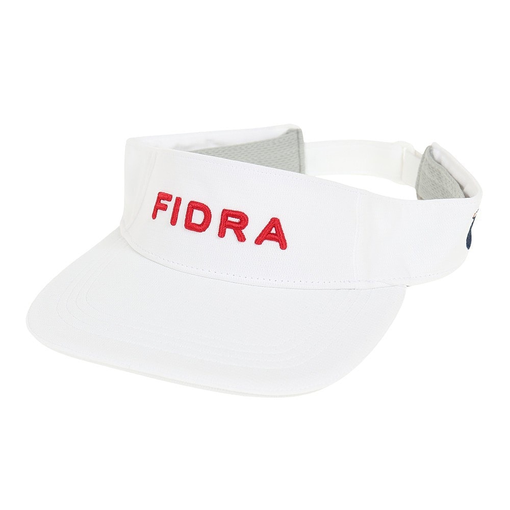 フィドラ（FIDRA）（レディース）ゴルフ 吸汗速乾 接触冷感 ピンメッシュバイザー FD5PWD12 WHT