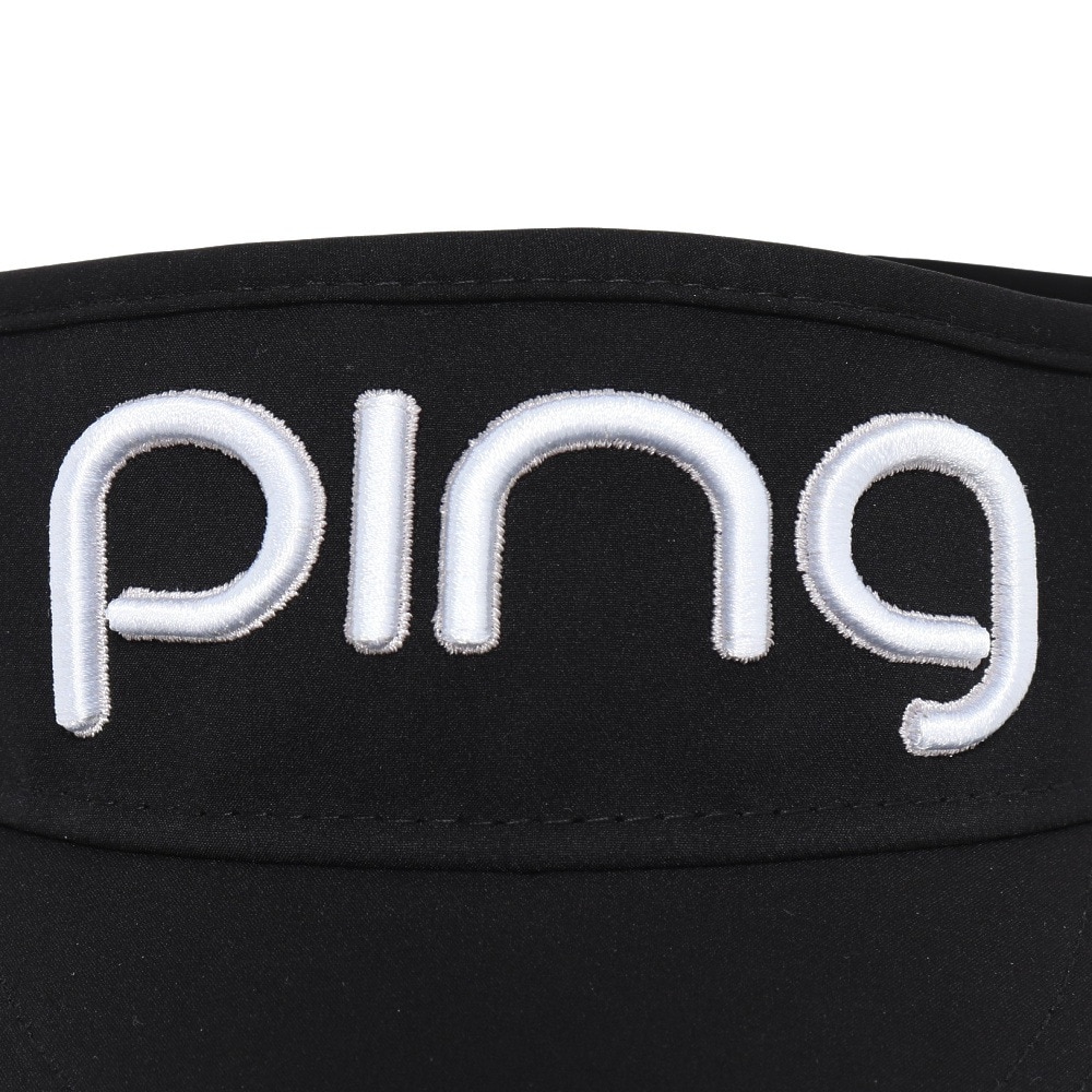 ピン（PING）（レディース）ゴルフ 撥水 ツアーバイザー HW-L2502 BK 38219