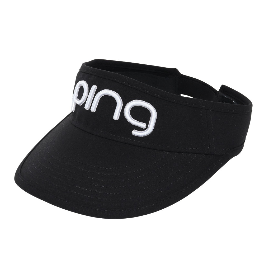 ピン（PING）（レディース）ゴルフ 撥水 ツアーバイザー HW-L2502 BK 38219