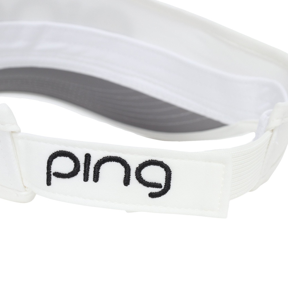 ピン（PING）（レディース）ゴルフ 撥水 ツアーバイザー HW-L2502 WH 38219