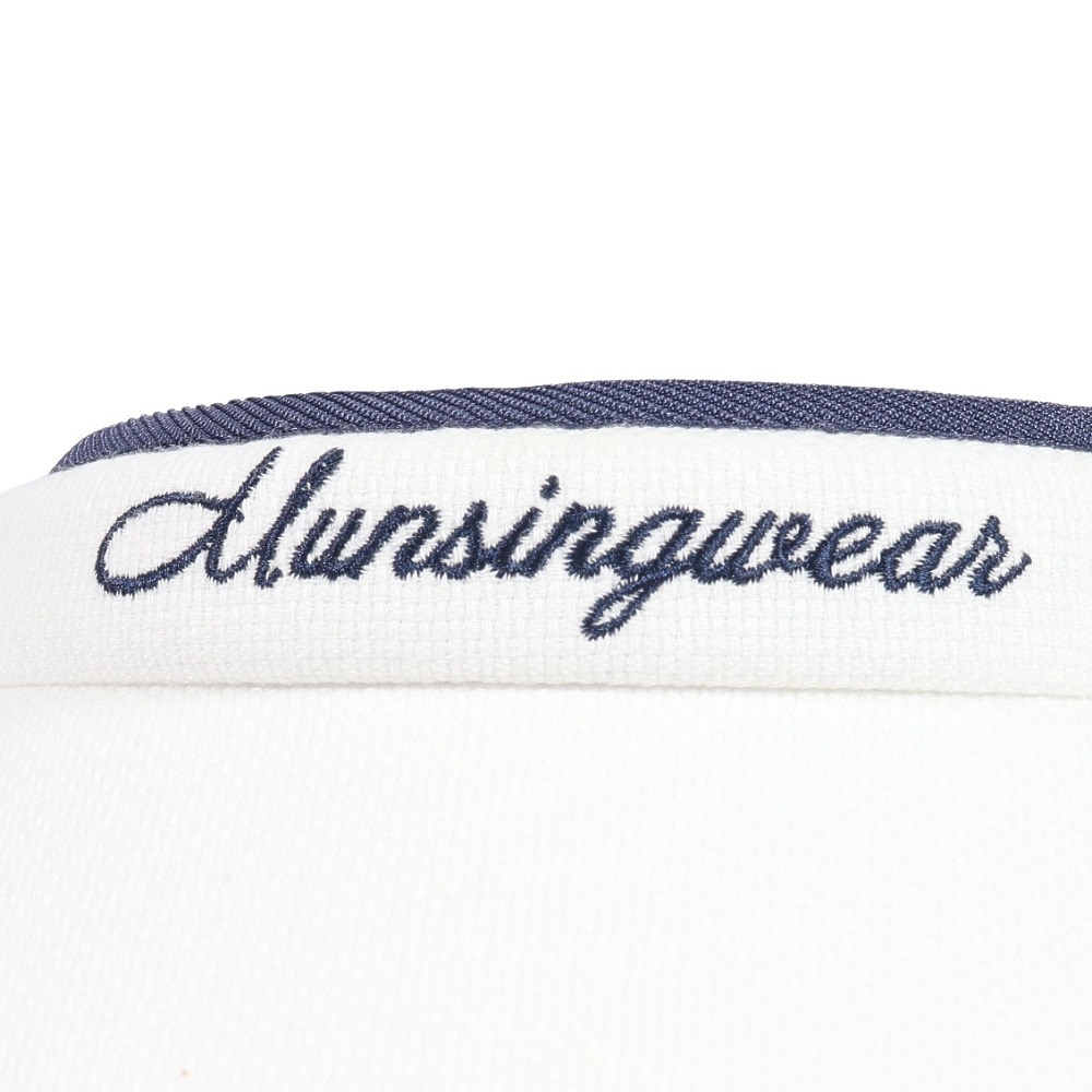 マンシングウエア（MUNSING WEAR）（レディース）ゴルフ 和紙オックス素材 クリップバイザー MG5SCP50L WH00