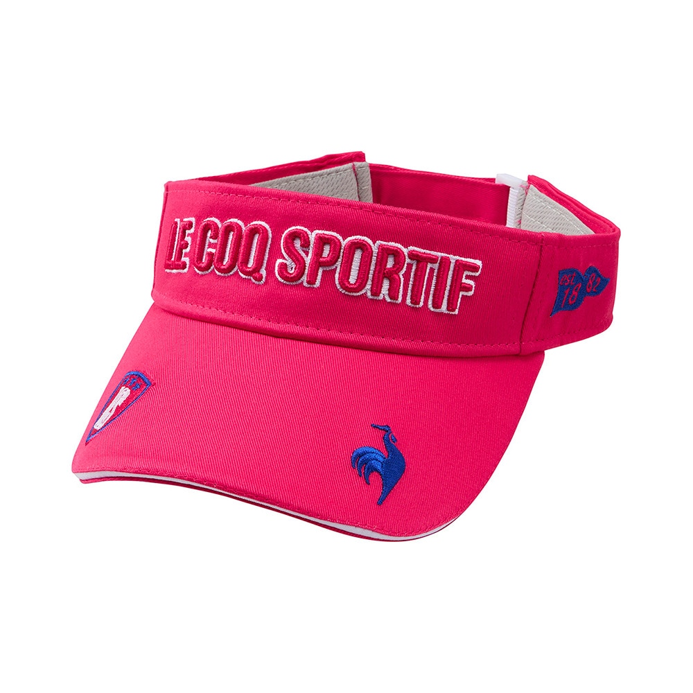ルコックスポルティフ（lecoqsportif）（レディース）定番ロゴサンバイザー LG5SCP50L PK00