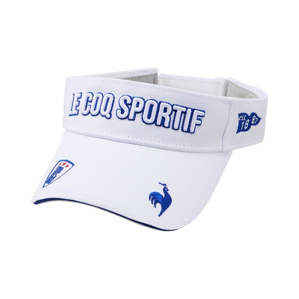 ルコックスポルティフ（lecoqsportif）（レディース）定番ロゴサンバイザー LG5SCP50L WH00