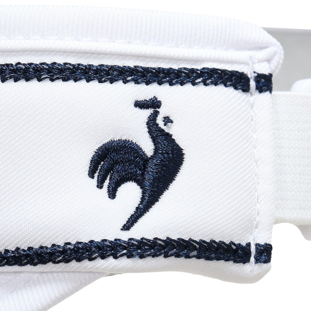 ルコックスポルティフ（lecoqsportif）（レディース）ゴルフ 日よけサンバイザー LG5SCP54L WH00