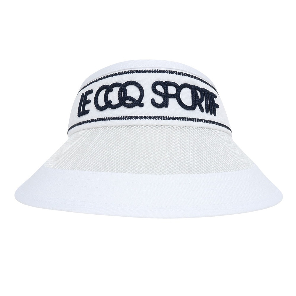 ルコックスポルティフ（lecoqsportif）（レディース）ゴルフ 日よけサンバイザー LG5SCP54L WH00