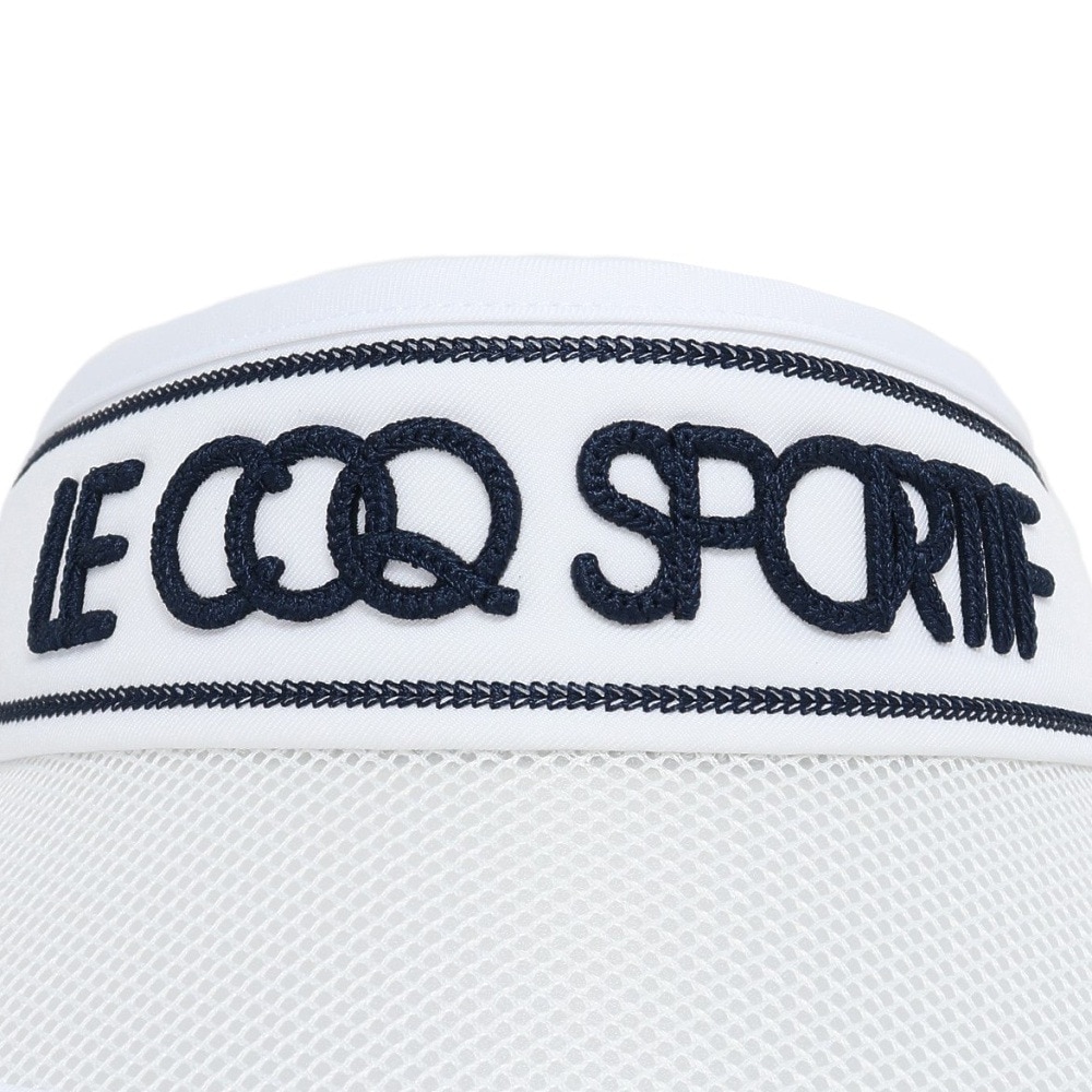 ルコックスポルティフ（lecoqsportif）（レディース）ゴルフ 日よけサンバイザー LG5SCP54L WH00