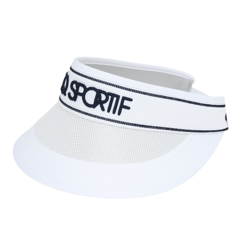 ルコックスポルティフ（lecoqsportif）（レディース）ゴルフ 日よけサンバイザー LG5SCP54L WH00