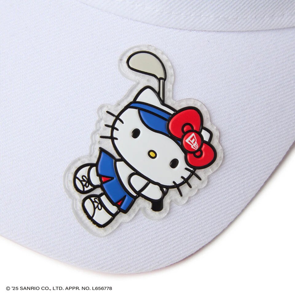 ニューエラ（NEW ERA）（レディース）サンバイザー ロングバイザー HELLO KITTY WHI 14348592