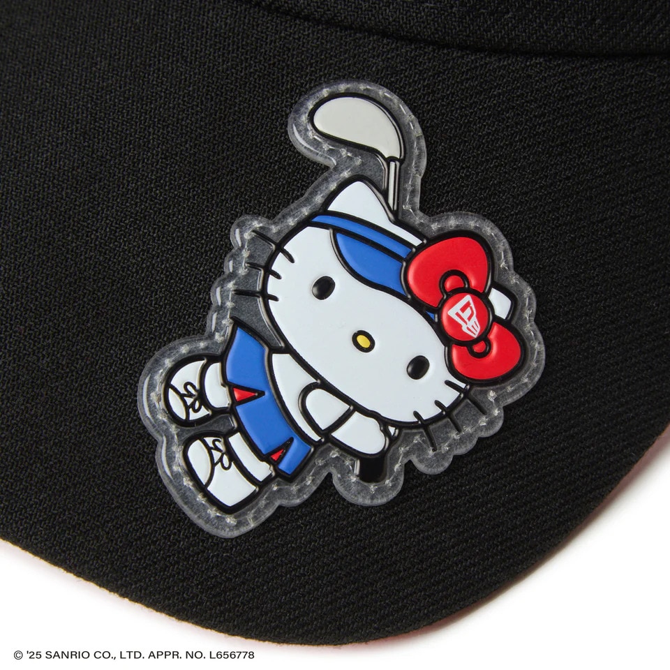 ニューエラ（NEW ERA）（レディース）サンバイザー ロングバイザー HELLO KITTY BLK 14348593