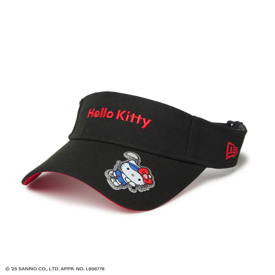 ニューエラ（NEW ERA）（レディース）サンバイザー ロングバイザー HELLO KITTY BLK 14348593