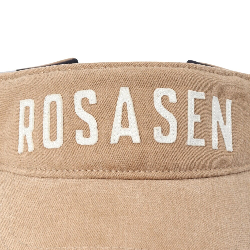 ROSASEN（ROSASEN）（レディース）ゴルフ 吸水速乾 コットンツイル ウォッシュドバイザー 046-54862-25AW-052