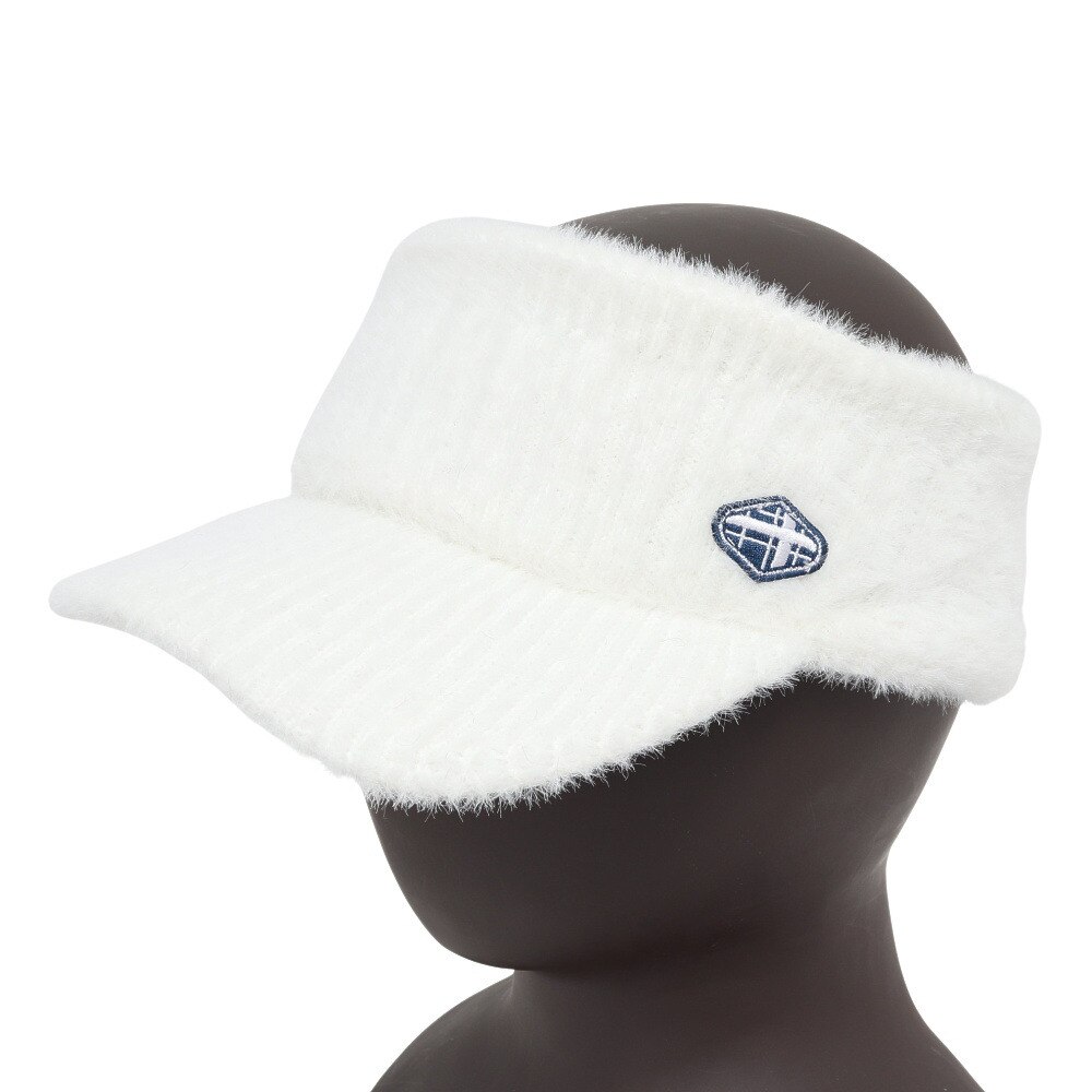 フィドラ（FIDRA）（レディース）ゴルフ シャギー ニットバイザー FD5UWD04 WHT