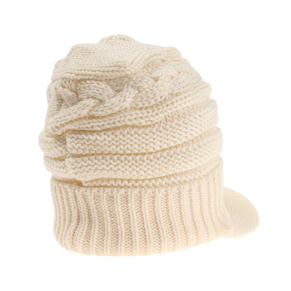 ノースピーク（north peak）（レディース）ゴルフ 模様編み 防寒 あったかグッズ 寒さ対策 ニットキャップ NP-9388 BG