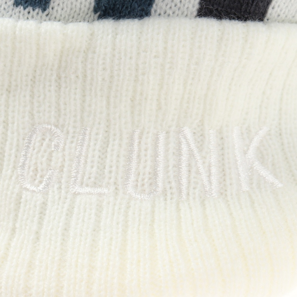 クランク（CLUNK）（レディース）ゴルフ 防寒 あったかグッズ 寒さ対策 つば付きニットキャップ CL5NWC13 WHT