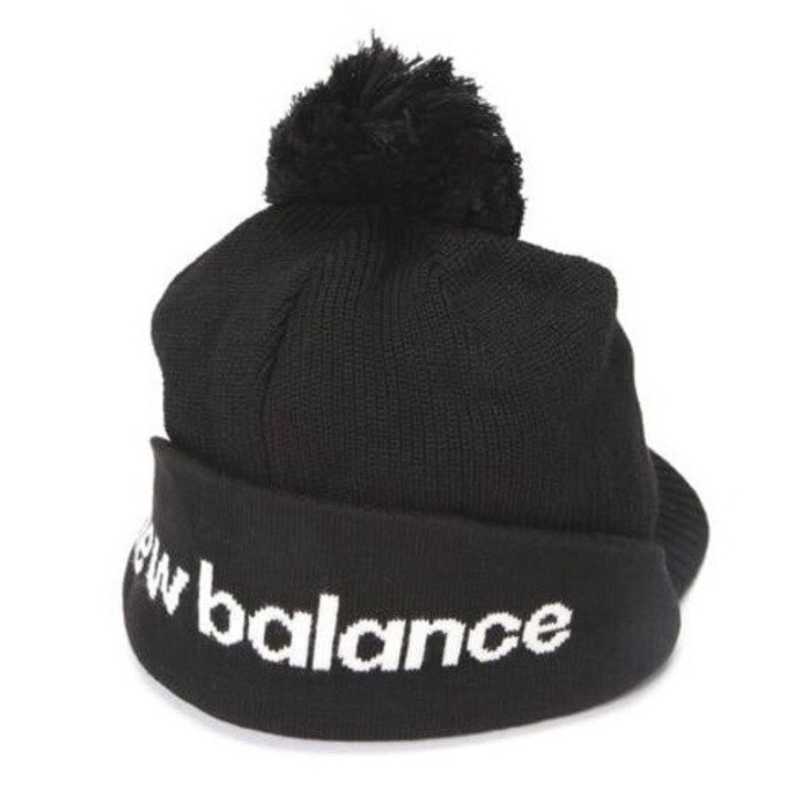 ニューバランス（new balance）（レディース）ゴルフ 寒さ対策 防寒 あったかグッズ ニットキャップ 裏フリース 2WAY ブリムビーニー 012-2287507-010