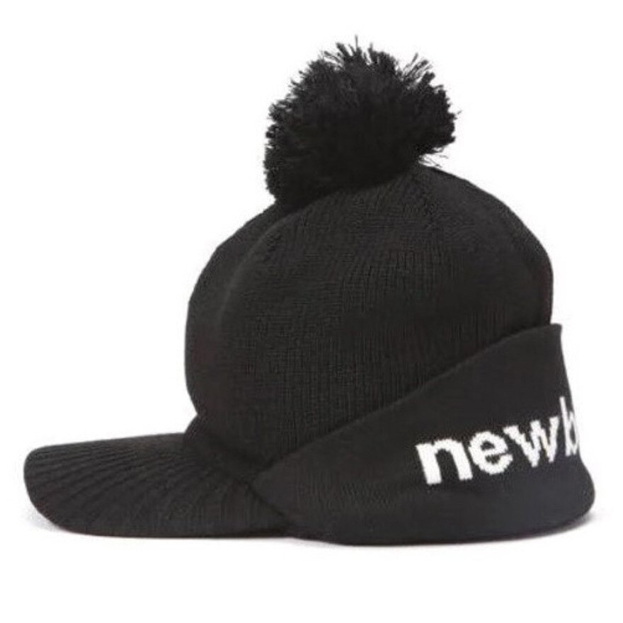 ニューバランス（new balance）（レディース）ゴルフ 寒さ対策 防寒 あったかグッズ ニットキャップ 裏フリース 2WAY ブリムビーニー 012-2287507-010