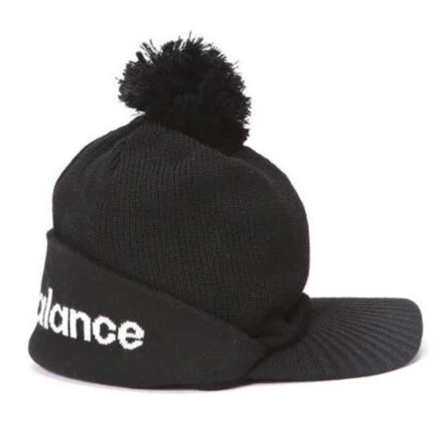 ニューバランス（new balance）（レディース）ゴルフ 寒さ対策 防寒 あったかグッズ ニットキャップ 裏フリース 2WAY ブリムビーニー 012-2287507-010